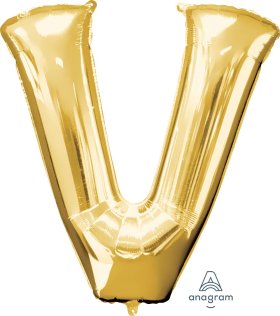 Letter V Gold Anagram