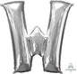 Letter W Silver Anagram