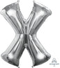 Letter X Silver Anagram