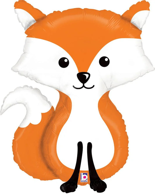 Woodland Fox 36 inch Balloon Betallic