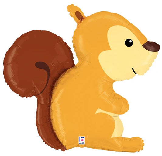 Woodland Squirrel 36 inch Balloon Betallic