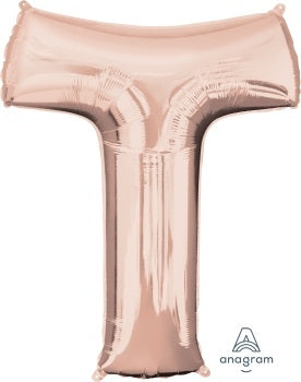 Letter T Rose Gold Anagram
