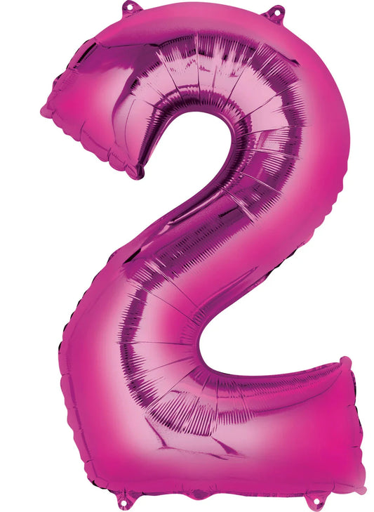 Number 2 - Pink  -34 inch Anagram