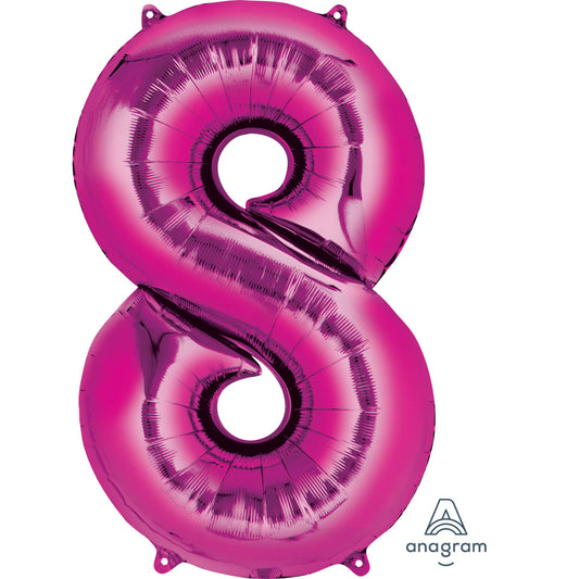 Number 8- Pink  -34 inch Anagram