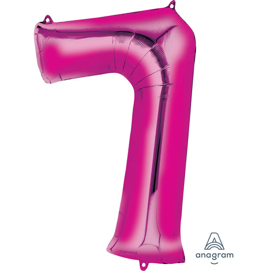 Number 7- Pink  -34 inch Anagram