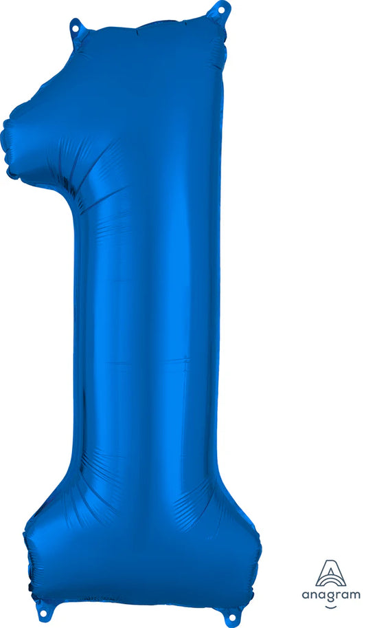 Number 1 - Blue  -34 inch Anagram