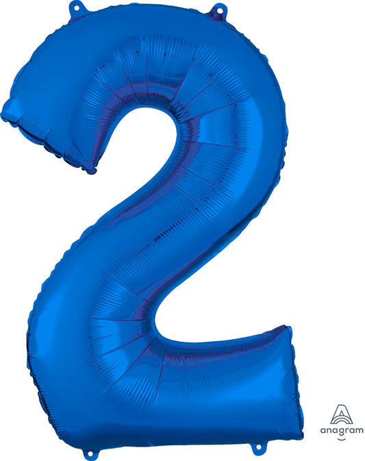 Number 2 - Blue  -34 inch Anagram