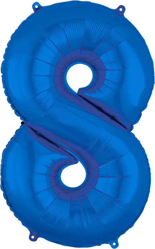 Number 8 - Blue  -34 inch Anagram