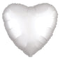 SATIN LUXE Heart  White 18 inch Anagram