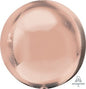 Rose Gold Orbz Foil Plain 16 inch 41 cm Anagram