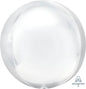 White Orbz Foil Plain 16 inch 41 cm Anagram