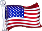 U.S.A Satin Infused Flag 27 inch Anagram