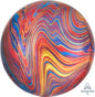 Marble Colourful Orbz Foil 16 inch 41 cm Anagram