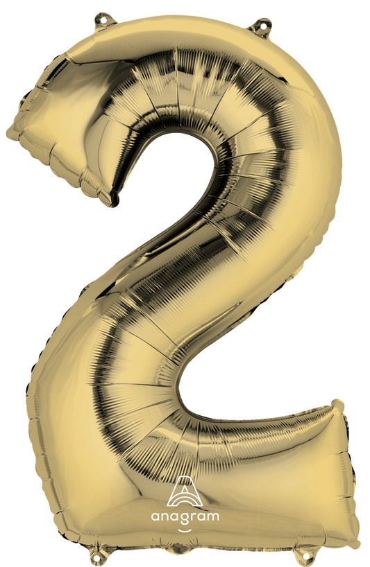 Number 2 - White Gold -34 inch Anagram