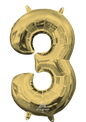 Number 3- White Gold -34 inch Anagram