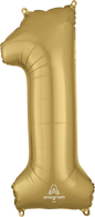 Number 1 -White Gold -34 inch Anagram