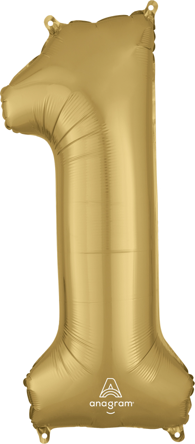 Number 1- White Gold -34 inch Anagram