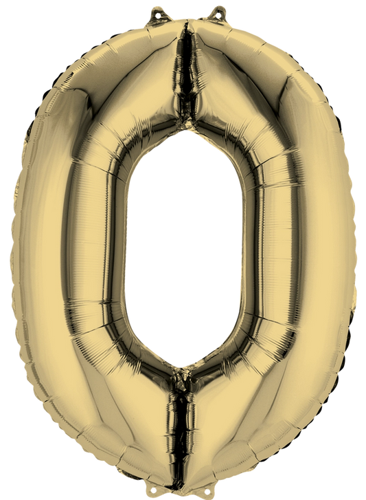 Number 0- White Gold -34 inch Anagram