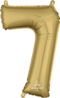 Number 7 - White Gold -34 inch Anagram