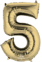 Number 5 - White Gold -34 inch Anagram