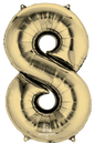 Number 8 - White Gold -34 inch Anagram