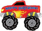 Betallic 40" Monster Truck Happy Birthday