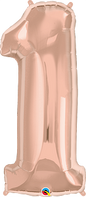 Number 1 - Rose Gold  -34 inch Qualatex