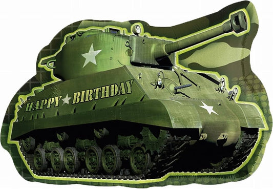 Army Tank HBD 26 inch Anagram