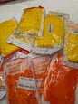 Yellow & Orange Tassel Fringe Foil Curtains Assorted 1kg