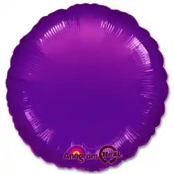 Purple Round 18 inch Anagram