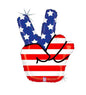 Stars & Stripes Peace Balloon 30 inch USA Betallic