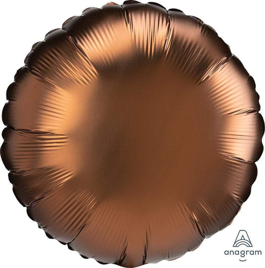 SATIN LUXE  Cocoa  Round 18 inch Anagram