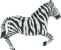 Zebra foil 43 inch Supershape  Betallic