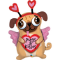 Pugs & Kisses 36 inch Qualatex