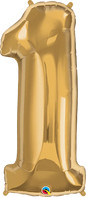 Number 1- Gold -34 inch Qualatex
