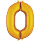 Number 0- Gold -34 inch Anagram