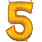 Number 5 - Gold -34 inch Anagram