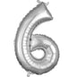 Number 6 - Silver -34 inch Anagram