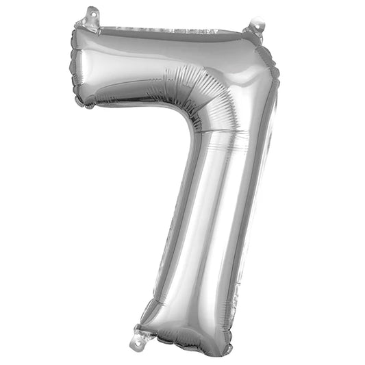 Number 7 - Silver -34 inch Anagram