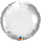 CHROME SILVER Round 18 inch QUALATEX