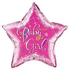 Baby Girl Star 36 inch Qualatex