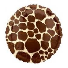 Giraffe Print 18 inch Round Anagram