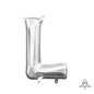Letter L Silver - Air Filled Mini 16 inch - Anagram