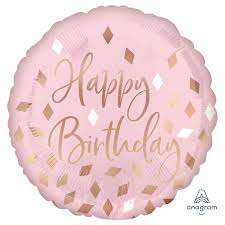 Anagram -18 inch Blush Birthday