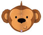 Dimensionals 3D Monkey balloon 27 inch Betallic