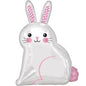 White Satin Easter Bunny Rabbit 22 inch Anagram