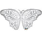 Supershape white Butterfly foil - 44 inch Qualatex