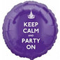 Anagram 18 inch Foil Keep Calm and Party on