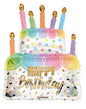 Kaleidoscope 36inch  Happy Birthday Pastel Cake