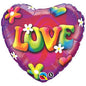 Love Heart Daisies 18 inch Qualatex